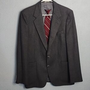 Men's Dark Gray Tailored Blazer - Modern Dress Jacket
